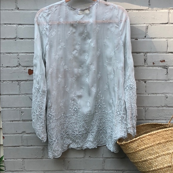 Johnny Was 4Love &Liberty silk blouse - Picture 7 of 8